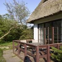 Ferienhaus Terrasse Schilfdach