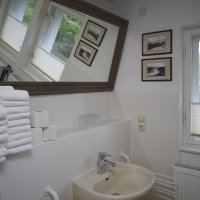 Ferienwohnung Bad Badezimmer Spiegel
